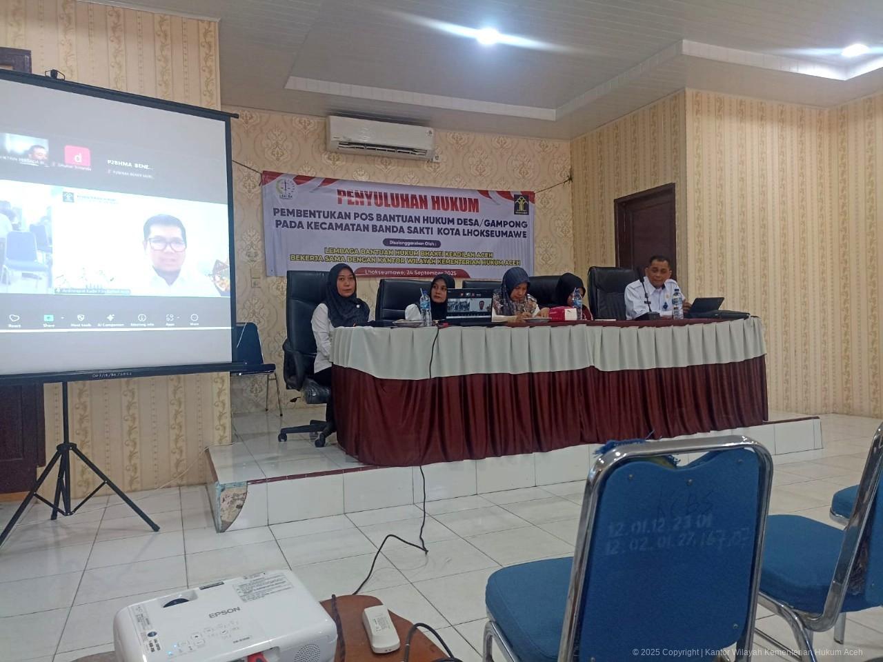 Pembentukan Posbankumdes Terus Dikebut, Kali Ini di Kota Lhokseumawe