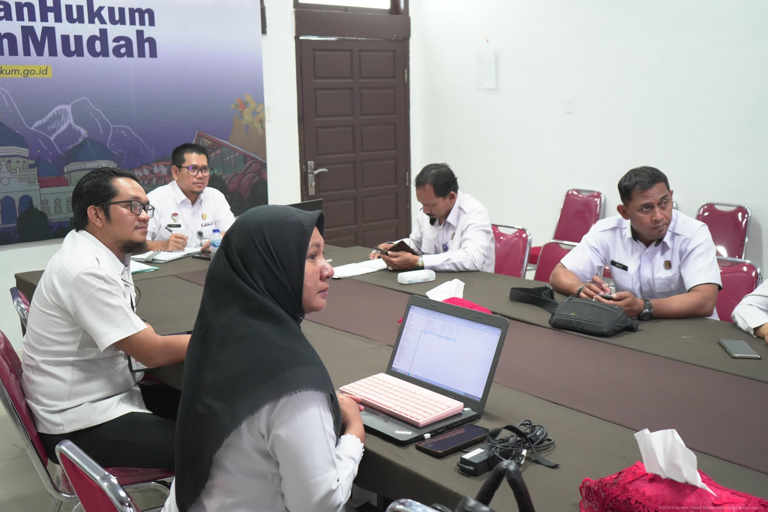 Kemenkum Aceh Komit Tingkatkan Pengelolaan JDIH
