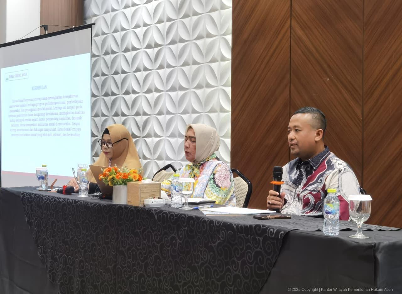 Pergub Disabilitas Dibahas, Kemenkum Aceh Tekankan Regulasi Berbasis HAM