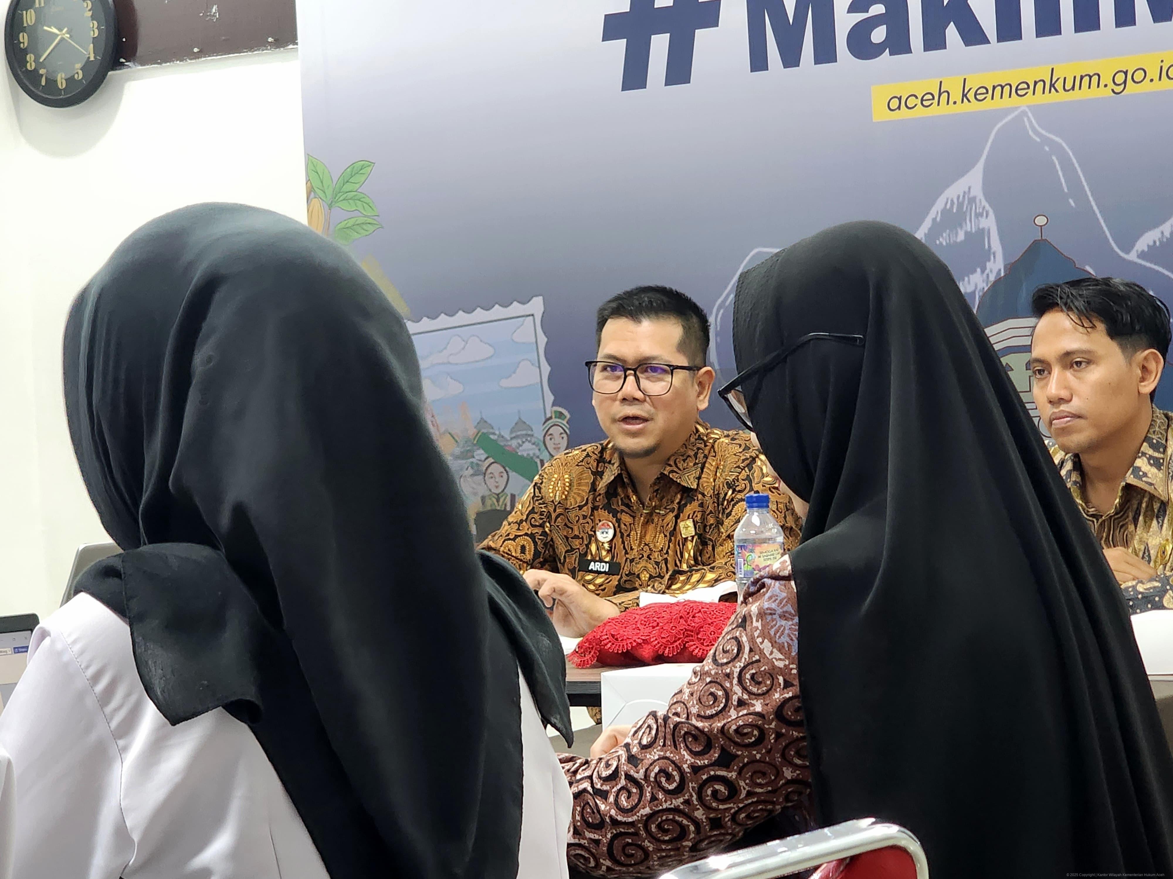 Kementerian Hukum Aceh Evaluasi Instrumen Survei Pelayanan Publik