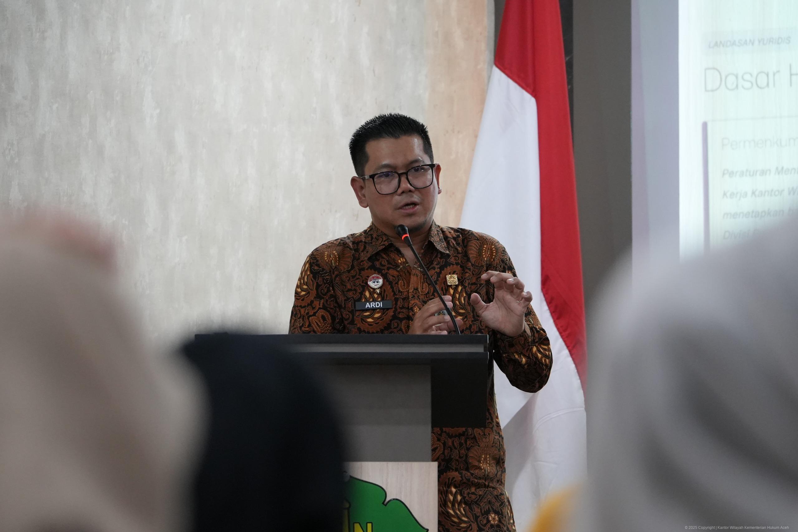 Kemenkum Aceh Gandeng UIN Ar-Raniry Perkuat Posbankum dan Harmonisasi Regulasi Daerah